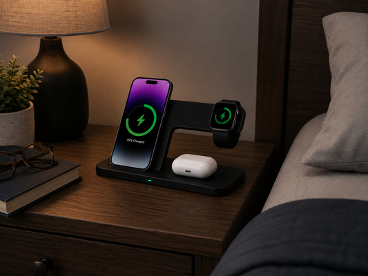 3‑in‑1 Magnetic Wireless Charger Stand