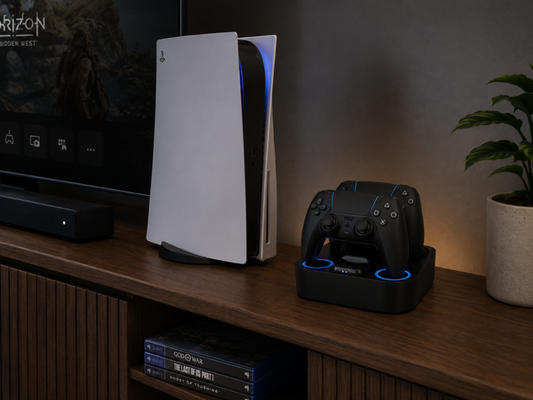 PS5 Controller Charger Station – Fast Dual Charging Dock for DualSense & DualSense Edge